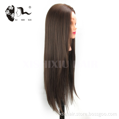 cheap hairdressing 100% human hair Female training doll head